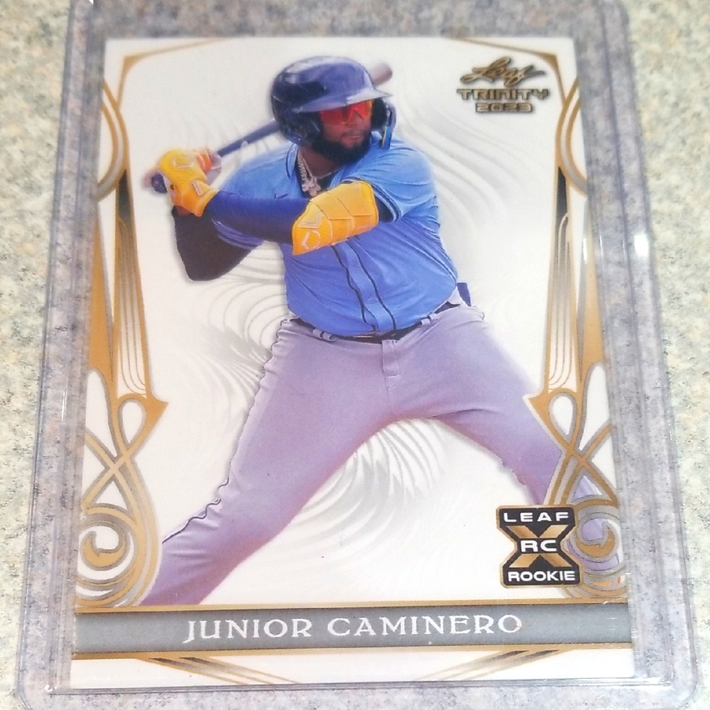 Leaf Trinity Gold Rookie Card - Junior Caminero
